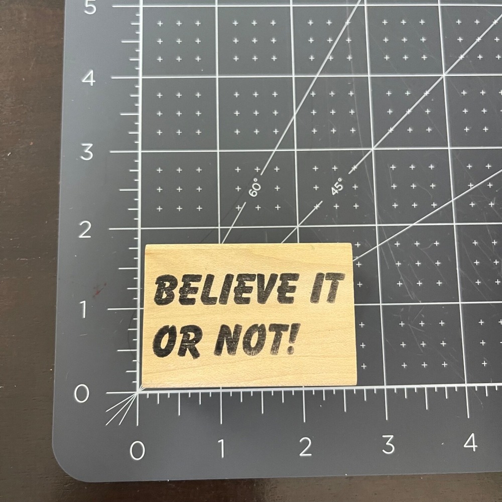 Vintage Viva Las Vegastamps BELIEVE IT OR NOT! Rubber Stamp